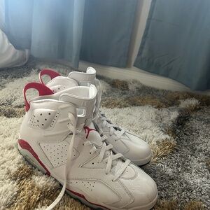 Jordan’s 6 red abs white